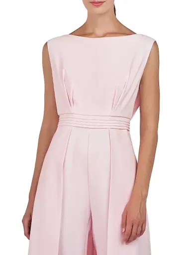 Kay Unger Women's Demi Bateau Neck Walk-Thru Jumpsuit - Pink Pearl | Thumbnail 6 Kay Unger Women's Demi Bateau Neck Walk-Thru Jumpsuit - Pink Pearl | Thumbnail 6
