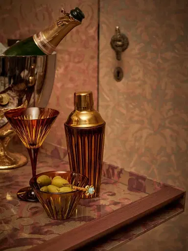 L'Objet Prism Glass Shaker - Amber | Thumbnail 4 L'Objet Prism Glass Shaker - Amber | Thumbnail 4