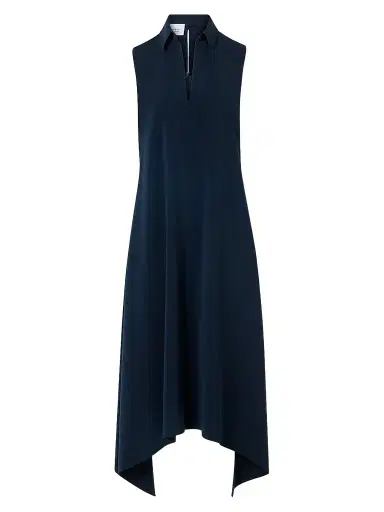 Akris punto Women's Signature Lasercut Crêpe Midi Dress - Navy - Size 16 | Thumbnail 1 Akris punto Women's Signature Lasercut Crêpe Midi Dress - Navy - Size 16 | Thumbnail 1
