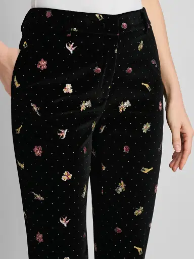 Etro Women's Printed Stretch-Cotton Trousers | Thumbnail 5 Etro Women's Printed Stretch-Cotton Trousers | Thumbnail 5