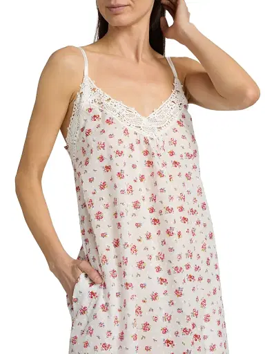 Papinelle Women's Floral Swiss Dot Maxi Nightie - Posy Floral - Size XL | Thumbnail 5 Papinelle Women's Floral Swiss Dot Maxi Nightie - Posy Floral - Size XL | Thumbnail 5