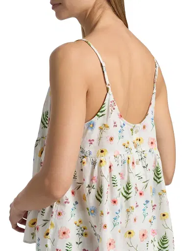 Papinelle Women's Elodie Wildfloral Cotton Cami & Boxer Pajamas - White | Thumbnail 6 Papinelle Women's Elodie Wildfloral Cotton Cami & Boxer Pajamas - White | Thumbnail 6