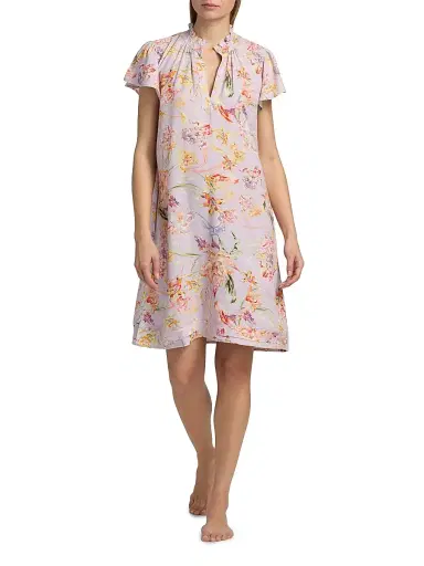 Papinelle Women's Bailey Flutter-Sleeve Nightie - Soft Lavender | Thumbnail 2 Papinelle Women's Bailey Flutter-Sleeve Nightie - Soft Lavender | Thumbnail 2