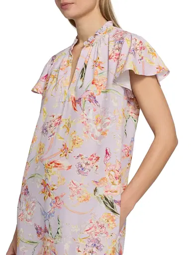 Papinelle Women's Bailey Flutter-Sleeve Nightie - Soft Lavender | Thumbnail 5 Papinelle Women's Bailey Flutter-Sleeve Nightie - Soft Lavender | Thumbnail 5