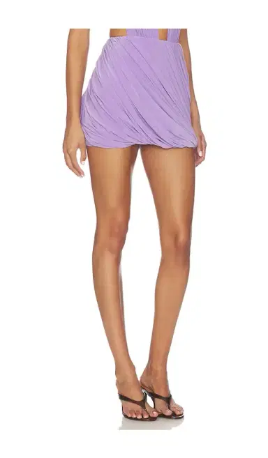 Norma Kamali Twist Mini Skirt | Thumbnail 2 Norma Kamali Twist Mini Skirt | Thumbnail 2