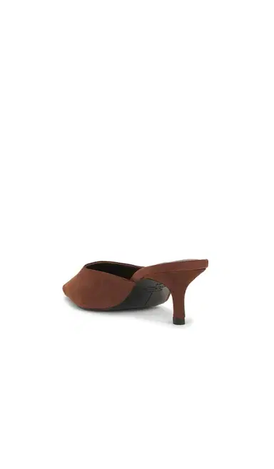 Black Suede Studio Riley 50 Mule Pump | Thumbnail 3 Black Suede Studio Riley 50 Mule Pump | Thumbnail 3