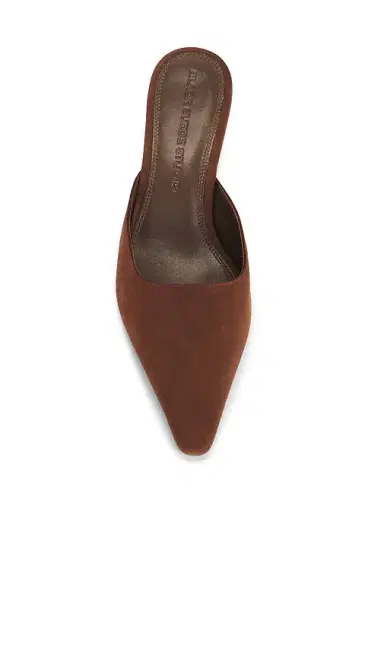 Black Suede Studio Riley 50 Mule Pump | Thumbnail 4 Black Suede Studio Riley 50 Mule Pump | Thumbnail 4