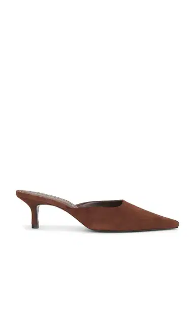 Black Suede Studio Riley 50 Mule Pump | Thumbnail 1 Black Suede Studio Riley 50 Mule Pump | Thumbnail 1