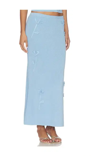 MAJORELLE Kaidyn Flower Embroidered Midi Skirt | Thumbnail 2 MAJORELLE Kaidyn Flower Embroidered Midi Skirt | Thumbnail 2