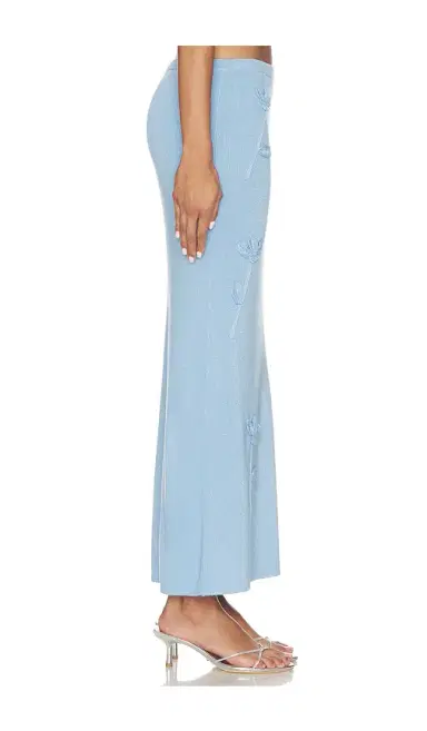 MAJORELLE Kaidyn Flower Embroidered Midi Skirt | Thumbnail 3 MAJORELLE Kaidyn Flower Embroidered Midi Skirt | Thumbnail 3