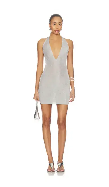 GUIZIO Millie Halter Mini Dress | Thumbnail 1 GUIZIO Millie Halter Mini Dress | Thumbnail 1