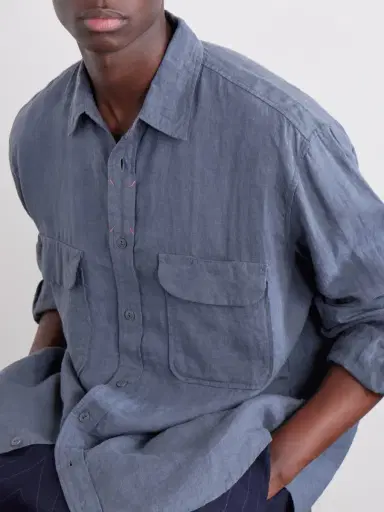KAPITAL Linen Shirt - Men | Thumbnail 5 KAPITAL Linen Shirt - Men | Thumbnail 5