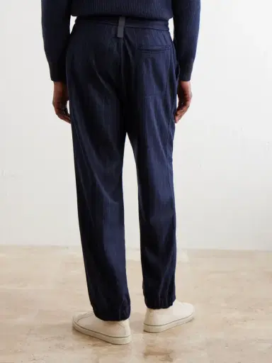 Sease Tapered Pinstriped Wool-Blend Trousers - Men | Thumbnail 4 Sease Tapered Pinstriped Wool-Blend Trousers - Men | Thumbnail 4