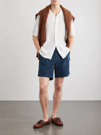 Corridor Wide-Leg Stretch-Cotton Corduroy Shorts - Men | Thumbnail 2 Corridor Wide-Leg Stretch-Cotton Corduroy Shorts - Men | Thumbnail 2