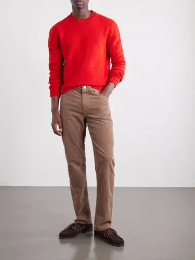 Frame Modern Straight-Leg Cotton-Blend Corduroy Trousers - Men | Thumbnail 2 Frame Modern Straight-Leg Cotton-Blend Corduroy Trousers - Men | Thumbnail 2