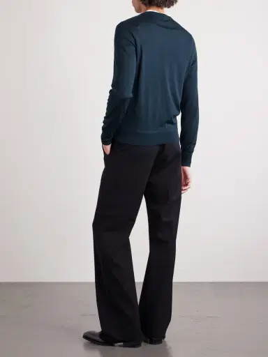 Tom Ford Slim-Fit Cashmere and Silk-Blend Sweater - Men | Thumbnail 4 Tom Ford Slim-Fit Cashmere and Silk-Blend Sweater - Men | Thumbnail 4