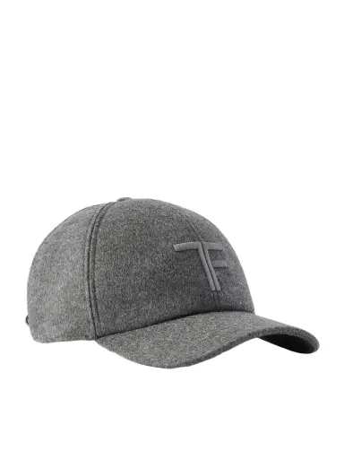 Tom Ford Leather-Trimmed Logo-Embroidered Cashmere Baseball Cap - Men | Thumbnail 1 Tom Ford Leather-Trimmed Logo-Embroidered Cashmere Baseball Cap - Men | Thumbnail 1