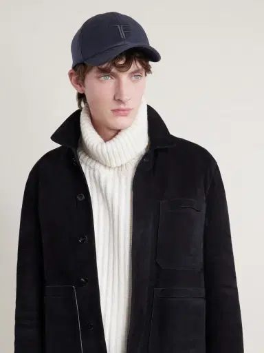 Tom Ford Leather-Trimmed Logo-Embroidered Cashmere Baseball Cap - Men | Thumbnail 2 Tom Ford Leather-Trimmed Logo-Embroidered Cashmere Baseball Cap - Men | Thumbnail 2