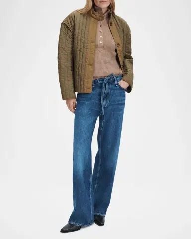 rag & bone Phoebe Drawstring Wide-Leg Jeans | Thumbnail 2 rag & bone Phoebe Drawstring Wide-Leg Jeans | Thumbnail 2