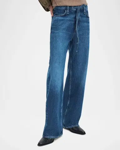 rag & bone Phoebe Drawstring Wide-Leg Jeans | Thumbnail 4 rag & bone Phoebe Drawstring Wide-Leg Jeans | Thumbnail 4