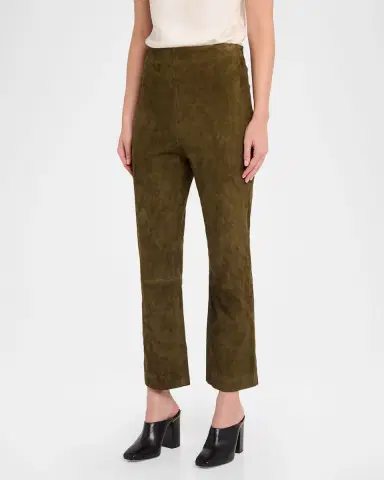 Simkhai Veda Cropped Vegan Suede Pants | Thumbnail 4 Simkhai Veda Cropped Vegan Suede Pants | Thumbnail 4