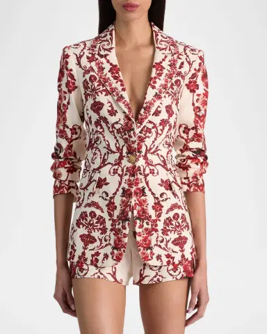 Alice + Olivia Macey Notch-Collar Blazer | Thumbnail 4 Alice + Olivia Macey Notch-Collar Blazer | Thumbnail 4