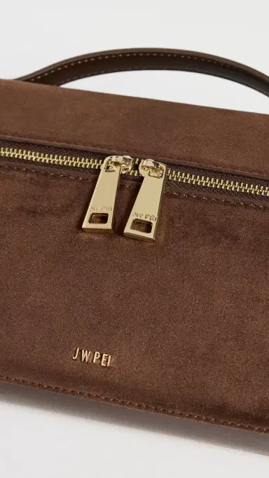 JW PEI The Top Handle Faux Suede Bag Mocha Brown One Size | Thumbnail 5 JW PEI The Top Handle Faux Suede Bag Mocha Brown One Size | Thumbnail 5