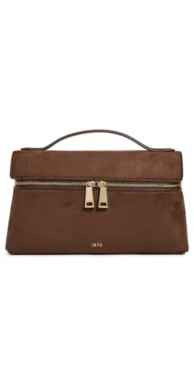 JW PEI The Top Handle Faux Suede Bag Mocha Brown One Size | Thumbnail 1 JW PEI The Top Handle Faux Suede Bag Mocha Brown One Size | Thumbnail 1