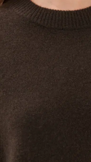 Staud Serrano Cashmere Relaxed Crew Dark Chocolate L | Thumbnail 6 Staud Serrano Cashmere Relaxed Crew Dark Chocolate L | Thumbnail 6