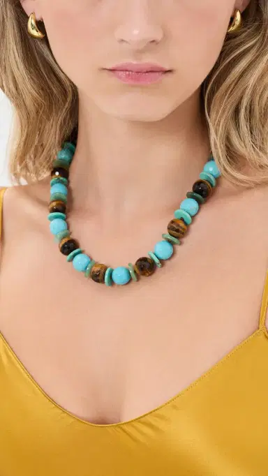 Chan Luu Calla Necklace Turquoise One Size | Thumbnail 3 Chan Luu Calla Necklace Turquoise One Size | Thumbnail 3