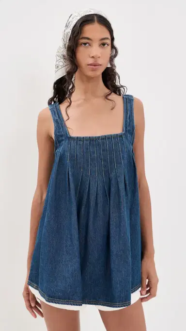 Free People Katie Denim Tunic Deep Wash | Thumbnail 2 Free People Katie Denim Tunic Deep Wash | Thumbnail 2