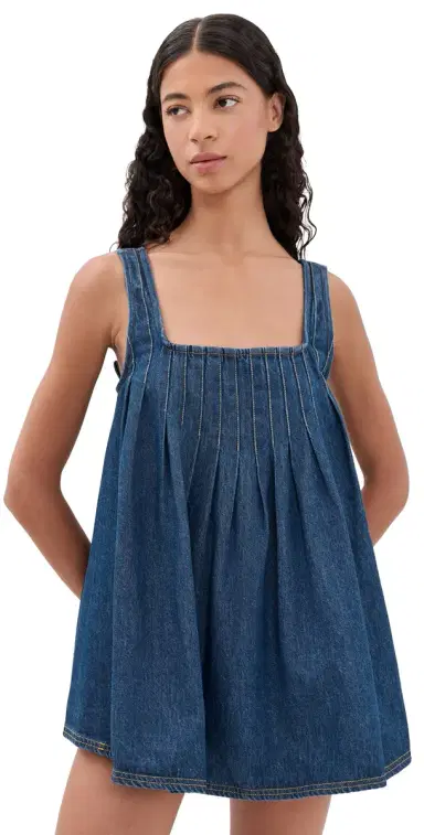 Free People Katie Denim Tunic Deep Wash | Thumbnail 1 Free People Katie Denim Tunic Deep Wash | Thumbnail 1