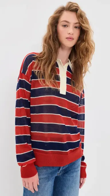 Mother The Biggie Raquette Knit Tee | Thumbnail 2 Mother The Biggie Raquette Knit Tee | Thumbnail 2