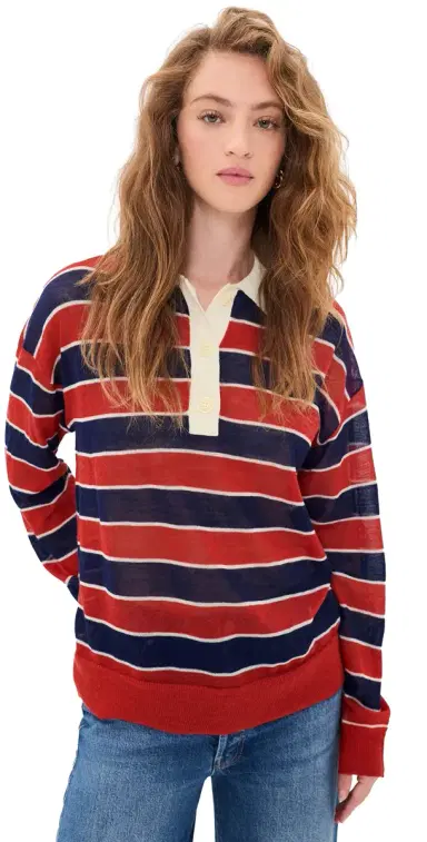 Mother The Biggie Raquette Knit Tee | Thumbnail 1 Mother The Biggie Raquette Knit Tee | Thumbnail 1