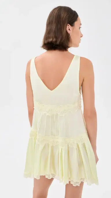 Free People In This Groove Mini Slip Dress Lemon Ice S | Thumbnail 3 Free People In This Groove Mini Slip Dress Lemon Ice S | Thumbnail 3