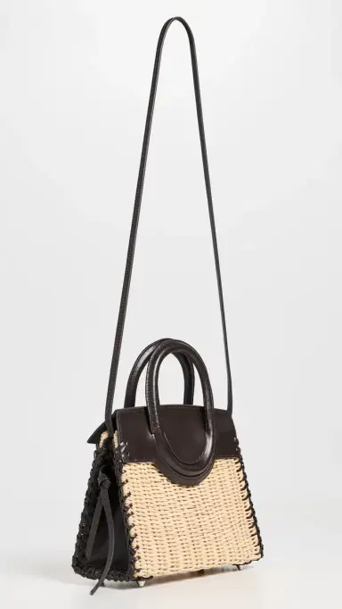 Staud Maude Mini Wicker Carryall Satchel | Thumbnail 4 Staud Maude Mini Wicker Carryall Satchel | Thumbnail 4