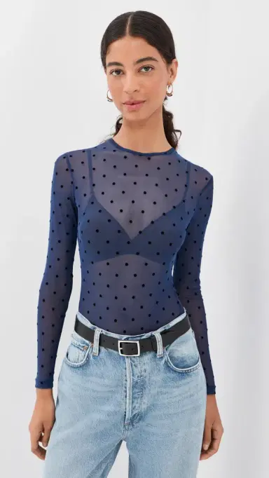 LE BOP Hannah Polka-Dot Thong Bodysuit | Thumbnail 2 LE BOP Hannah Polka-Dot Thong Bodysuit | Thumbnail 2