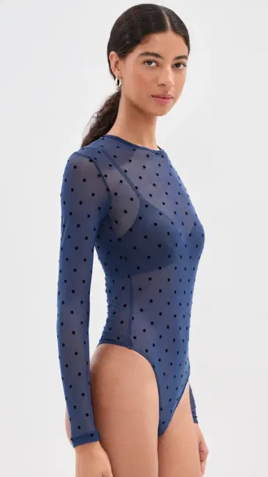 LE BOP Hannah Polka-Dot Thong Bodysuit | Thumbnail 4 LE BOP Hannah Polka-Dot Thong Bodysuit | Thumbnail 4