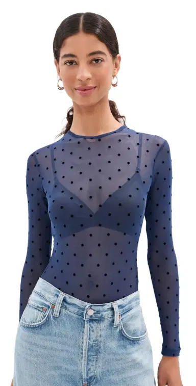 LE BOP Hannah Polka-Dot Thong Bodysuit | Thumbnail 1 LE BOP Hannah Polka-Dot Thong Bodysuit | Thumbnail 1