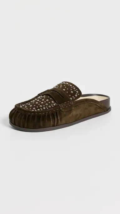 Dolce Vita Jodero Stud Mules Moss Suede | Thumbnail 2 Dolce Vita Jodero Stud Mules Moss Suede | Thumbnail 2
