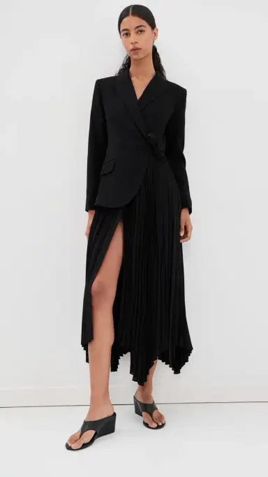 SIMKHAI Ambretta Combo Blazer Dress Black | Thumbnail 2 SIMKHAI Ambretta Combo Blazer Dress Black | Thumbnail 2
