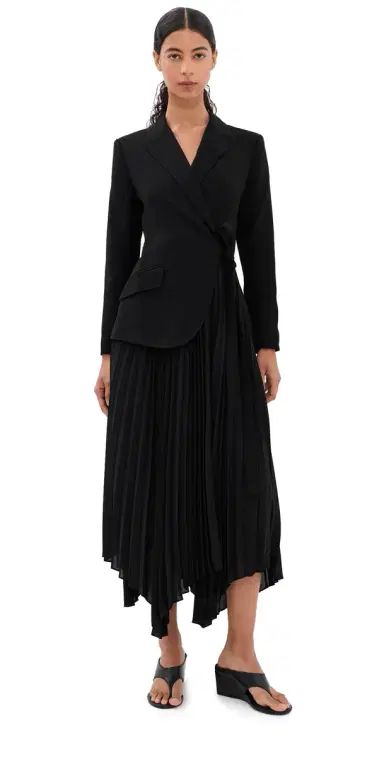 SIMKHAI Ambretta Combo Blazer Dress Black | Thumbnail 1 SIMKHAI Ambretta Combo Blazer Dress Black | Thumbnail 1