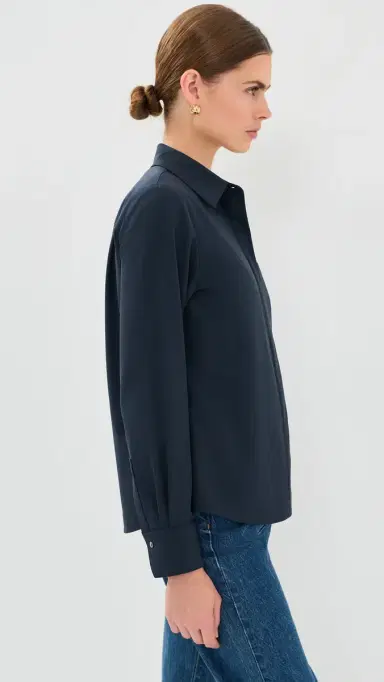 TWP Cowboy Update Button Down Shirt Blueberry | Thumbnail 4 TWP Cowboy Update Button Down Shirt Blueberry | Thumbnail 4