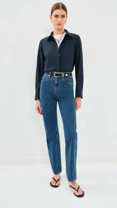 TWP Cowboy Update Button Down Shirt Blueberry | Thumbnail 5 TWP Cowboy Update Button Down Shirt Blueberry | Thumbnail 5