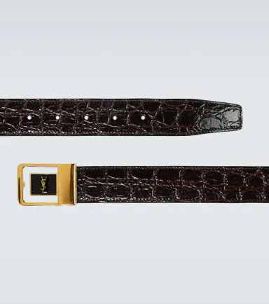 Saint Laurent La 66 croc-effect leather belt | Thumbnail 2 Saint Laurent La 66 croc-effect leather belt | Thumbnail 2