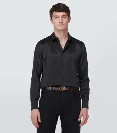 Saint Laurent La 66 croc-effect leather belt | Thumbnail 3 Saint Laurent La 66 croc-effect leather belt | Thumbnail 3