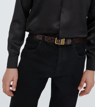 Saint Laurent La 66 croc-effect leather belt | Thumbnail 4 Saint Laurent La 66 croc-effect leather belt | Thumbnail 4