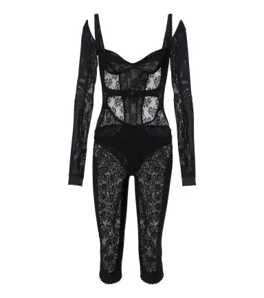 The Attico Lace jumpsuit | Thumbnail 1 The Attico Lace jumpsuit | Thumbnail 1