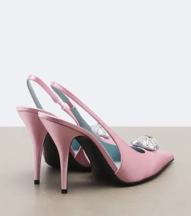 Valentino Garavani Caur Royal satin slingback pumps | Thumbnail 4 Valentino Garavani Caur Royal satin slingback pumps | Thumbnail 4