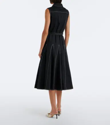 Emilia Wickstead Monique cotton poplin midi dress | Thumbnail 5 Emilia Wickstead Monique cotton poplin midi dress | Thumbnail 5